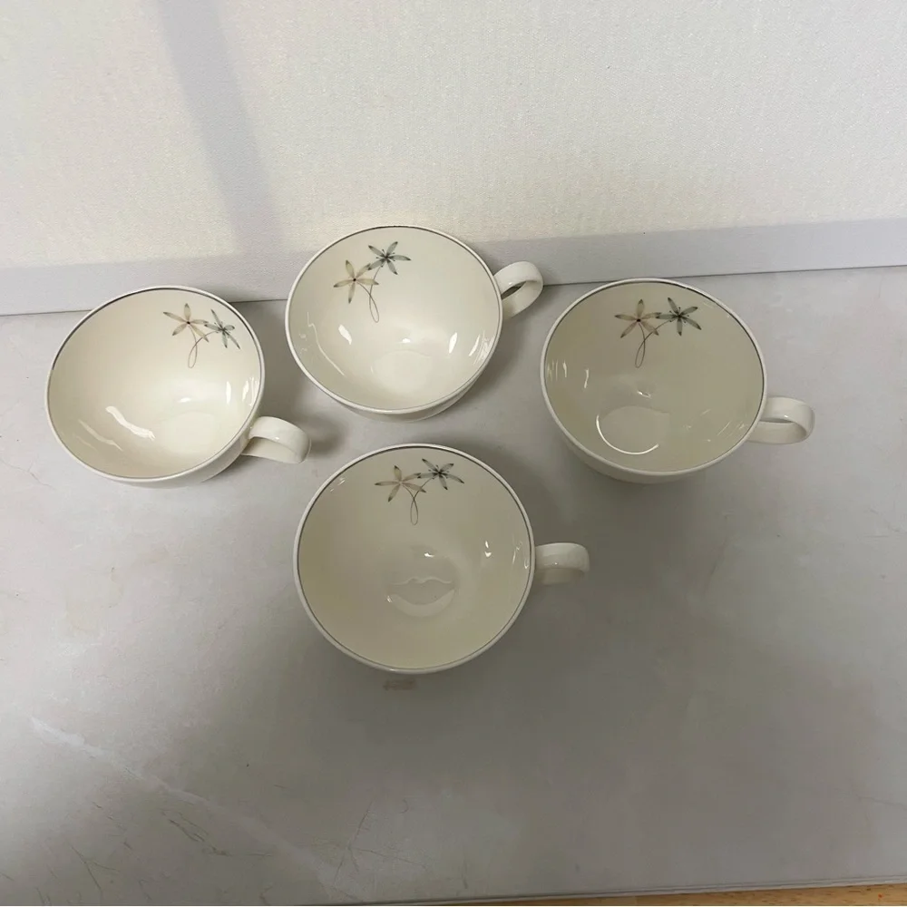 Constellation Castleton Fine China Teacups Mid-Century Modern Atomic